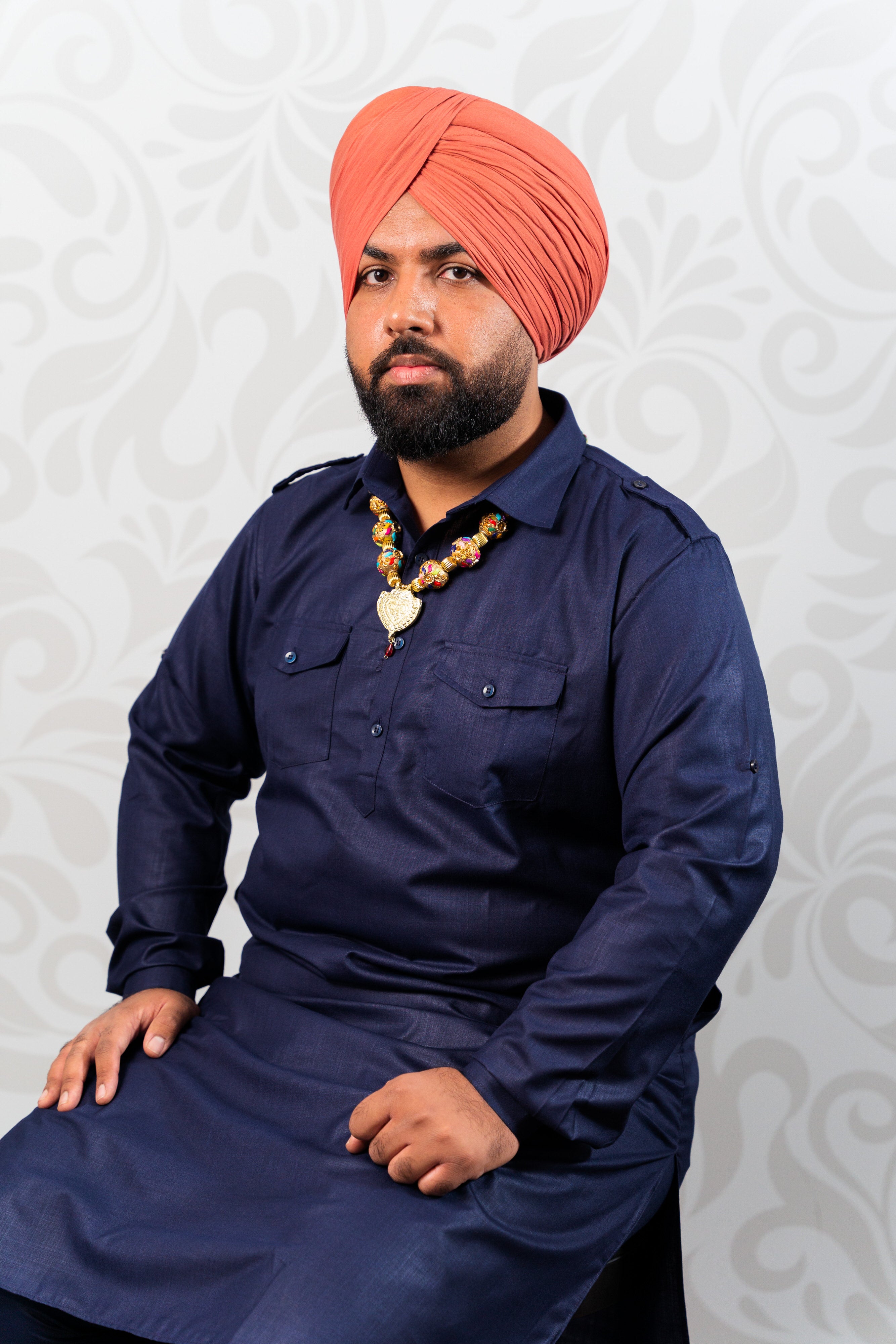 Punjabi Kurta Pyjama Navy